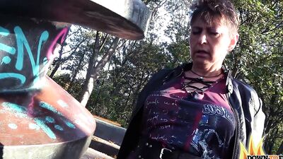 ALTERNATIVE MILF RUBINA ISN'T AFRAID TO RIDE DICK IN PUBLIC