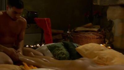 Oiled up couple is having steamy sex in this passionate scene