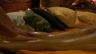 Oiled up couple is having steamy sex in this passionate scene