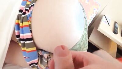 German lady with big round ass is taking some cock from behind