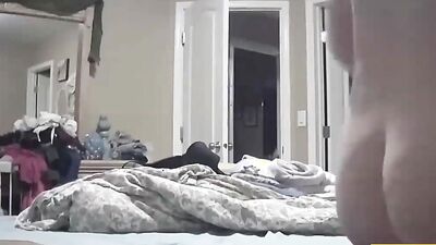 Amateur housewife is being filmed with a hidden camera while fucking husband's best friend