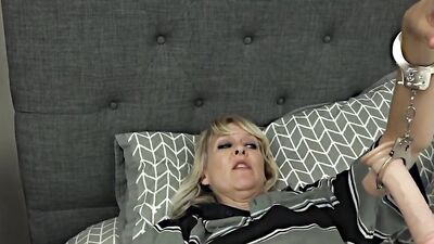 Slutty mature woman is having sex with husband's kinky brother