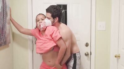Chubby girl rides a cock reverse cowgirl and sucks it afterwards