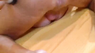 Mom's pierced pussy is getting plowed by two hung guys