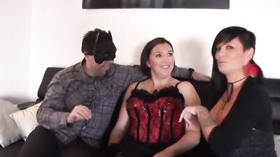 Chubby MILF is being fucked from behind and she likes it