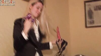 Alice, Natacha, Valentina and Valya are having a lesbian foursome