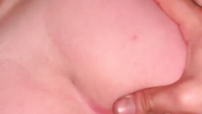 Blonde mom Paige Taylor stares at the camera while polishing that cock