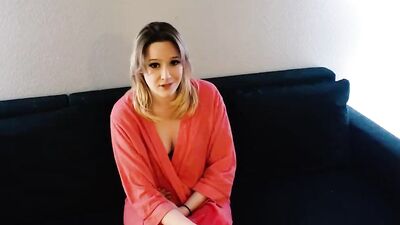Shy chick gives POV blowjob and gets fucked by that cameraman