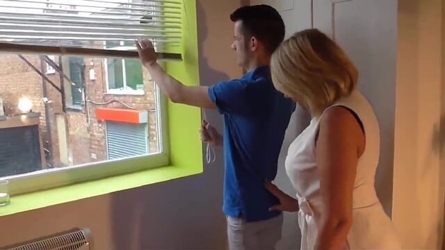 Cock-hungry mature woman is having sex with her stepson