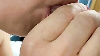Kinky mature woman pisses in the toilet and sucks some cock