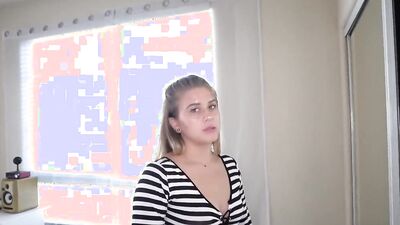 Astonishing babe is filmed by a stepdad while getting fucked