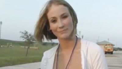 Amateur blonde babe is fucking on the camera for the very first time