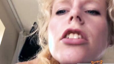 Inked blonde cougar Claudia gets shagged in POV-style sex scene