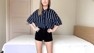 Young blonde with amazing natural tits takes a pounding POV