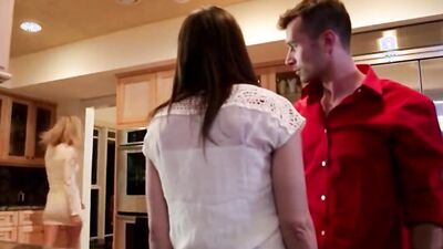 Amanda Tate is brutally fucked by her stepson in the kitchen