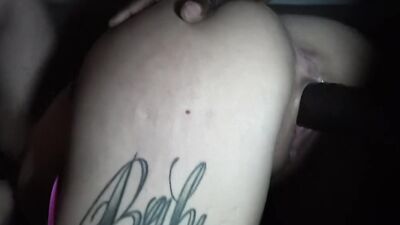 Tattooed and beautiful blonde babe banged by a big black cock