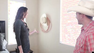MILF Sofie Marie is having sex with a horny cowboy