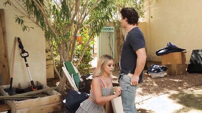 Amazing MILF Madelyn Monroe is getting shagged on the couch