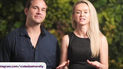Dude holds that blonde by the hips while she rides his cock