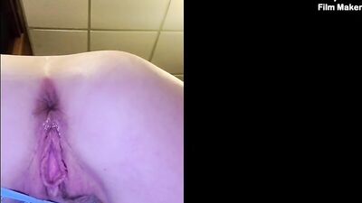 Amateur MILF is filming herself while playing with her wet cunt