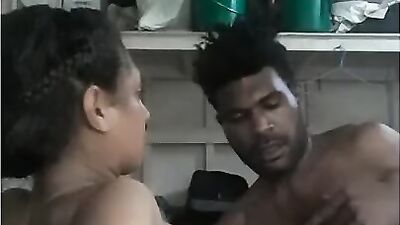 A hung black man is fucking that Latina girl on live webcam