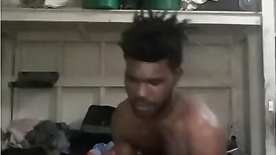 A hung black man is fucking that Latina girl on live webcam