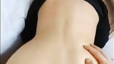 Masked chubby woman swallows a fat cock and gets fucked from behind