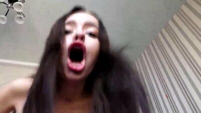 Depraved Latina is choked and fucked to the balls in POV scene