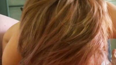 POV blowjob with his girlfriend