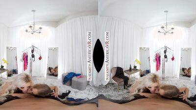 Naughty America Katie Morgan and Nina Elle Fuck in Dressing Room