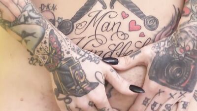 Splendid inked MILF Jessie Lee is fucked by a gifted black man