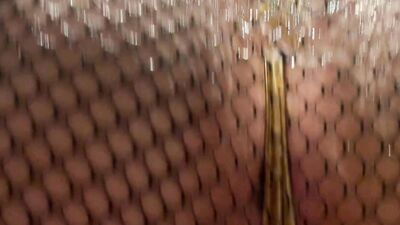 Blonde babe in sexy stockings is getting fucked in POV scene