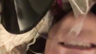 Amateur MILF moans while getting cock from behind on live webcam