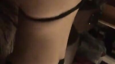 Amateur MILF moans while getting cock from behind on live webcam
