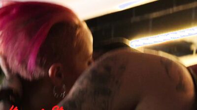 Gothic girl and her partner are fucking in this homemade video