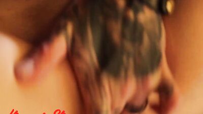 Gothic girl and her partner are fucking in this homemade video