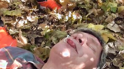 Oldman gets golden shower by 2 hot girls