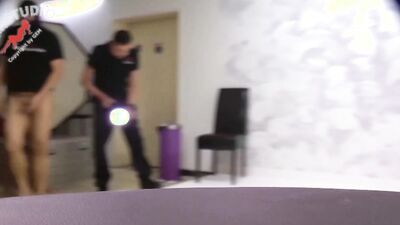 Slutty girl Stella Love is fucked by a bunch of masked guys