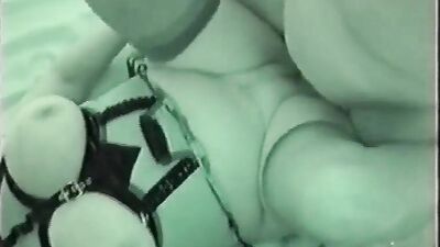 Night vision camera shows horny MILF being fucked by guys