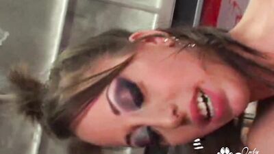 Veronica Jett Has Her Pretty Little Pussy N Butthole Nailed
