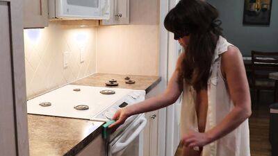 Submissive amateur MILF is being shagged hard in the kitchen