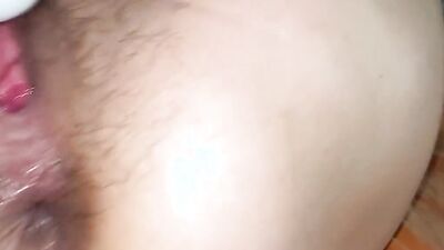 Blindfolded chubby MILF is stimulated with vibrator and fucked afterwards