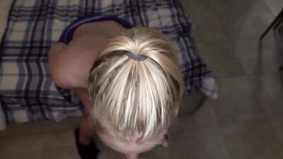 Busty mom is poked with a hard pecker in POV-style video