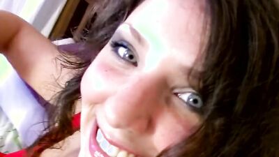Amateur MILF sucks that cock and gets spanked and fucked hard