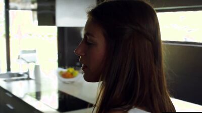 Two naughty teen girls are playing with each other's wet cherry