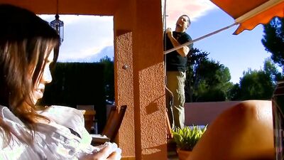 Terry Bliss & Tiffany Doll are having outdoors sex on a sunny day