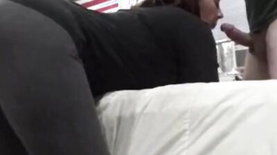 Curvy MILF ends over to take that hard cock from behind