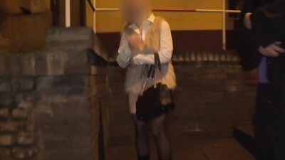 Anonymous blonde MILF is filmed while riding that hard pecker