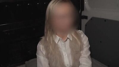 Anonymous blonde MILF is filmed while riding that hard pecker