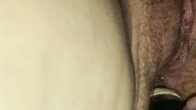 Close-up video shows MILF playing with sex toys and getting fucked